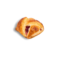 Mini intreccio sfoglia farcito con confettura di melograno 50gr. Pronto forno, cuocere a 175°C per 25-28 minuti. 