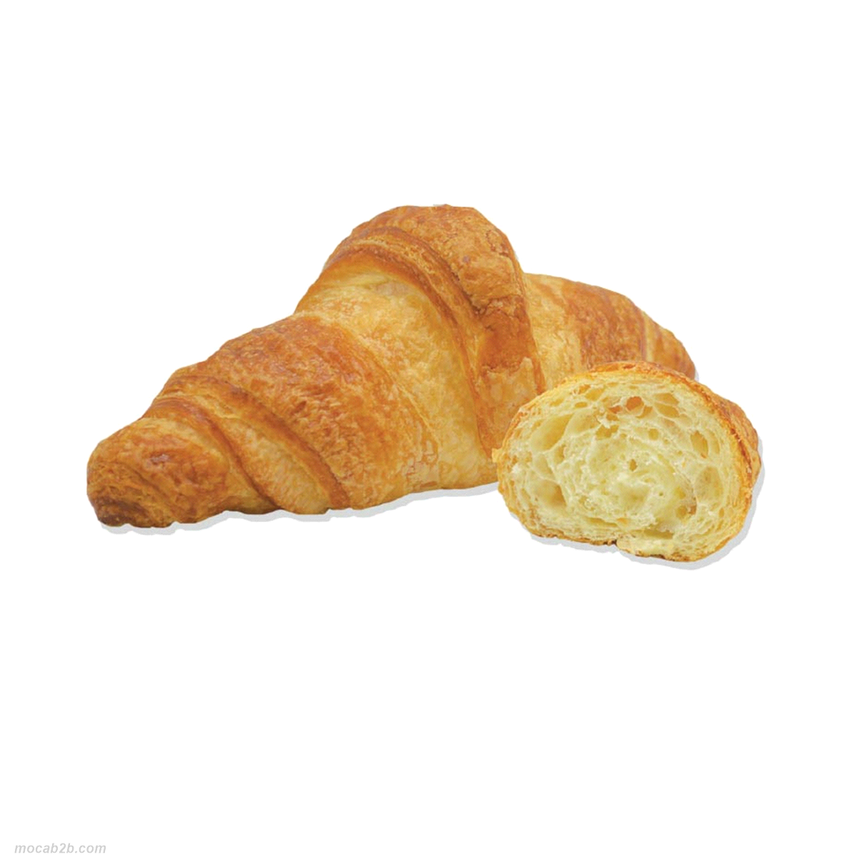 Mini croissant prontoforno, dritto, glassato. Cuocere a 170- 175° x 20/25 minuti. 