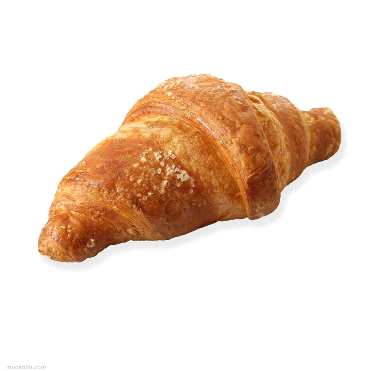 Croissant Vegano vuoto dritto 70 gr. con burro di Karitè. Dopo lo scongelamento (+/- 15 min), infornare a 170° - 190°C per 21 min. 