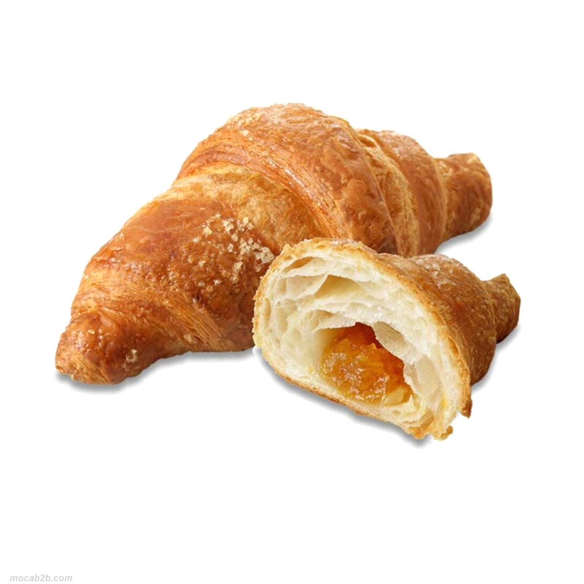 Croissant dritto vegano farcito all