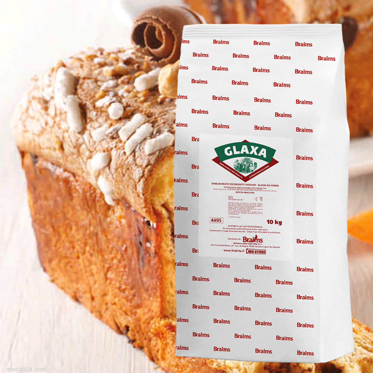 Ingrediente per la produzione di glassa da forno. Facilità e velocità di preparazione; Eccellente gusto; Ottima croccantezza e uniformità sul dolce. 