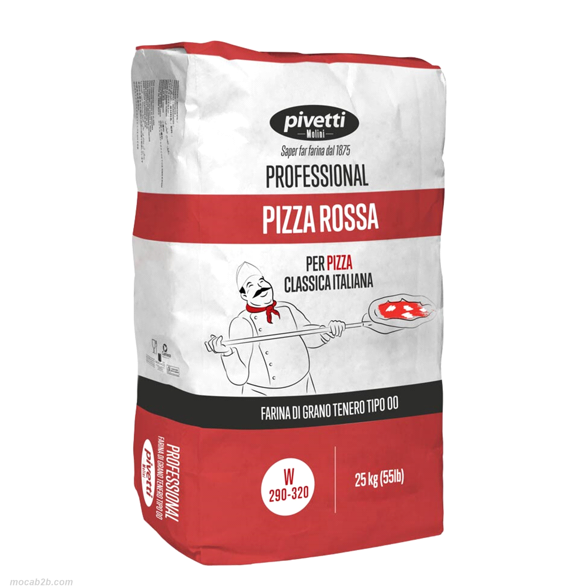 Professional Pizza Rossa è la nostra farina ideale per la produzione di pizza classica italiana, che garantisce un’ottima tenuta di lievitazione e facile lavorabilità.
Consigliata per lunghe lievitazioni (24-36 ore).
W: 290 – 320.
Assorbimento: medio alto.
Tempo d’impasto: medio.
Estensibilità: medio alta.
Varianti disponibili: tipo 00. 