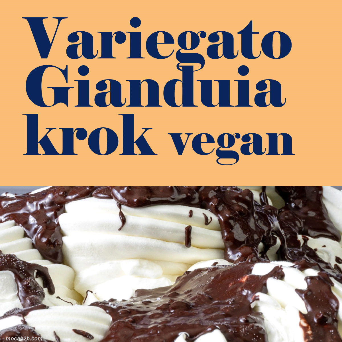 Variegato alla crema di gianduia con all