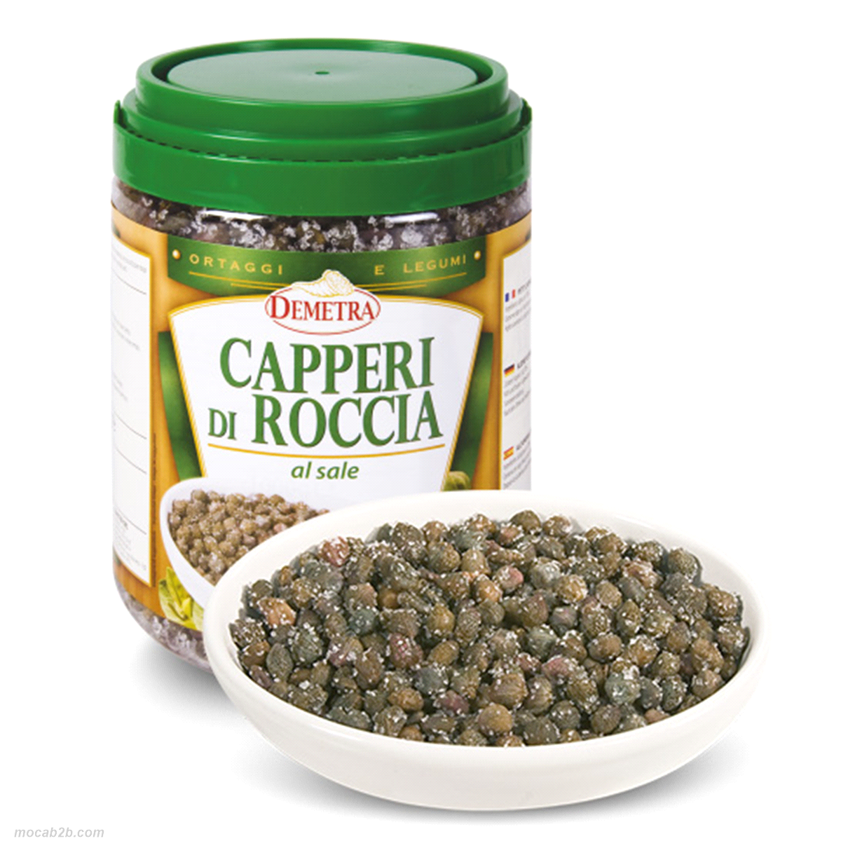 Capperi di roccia (8/9 mm) al sale. Dal gusto e dal profumo intenso ma delicato. 