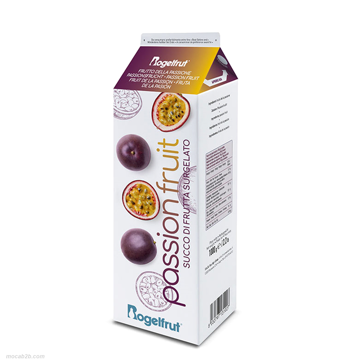 Succo di passion fruit naturale può essere consumato puro o in abbinamento a cocktail, oltre ad essere perfetto per l