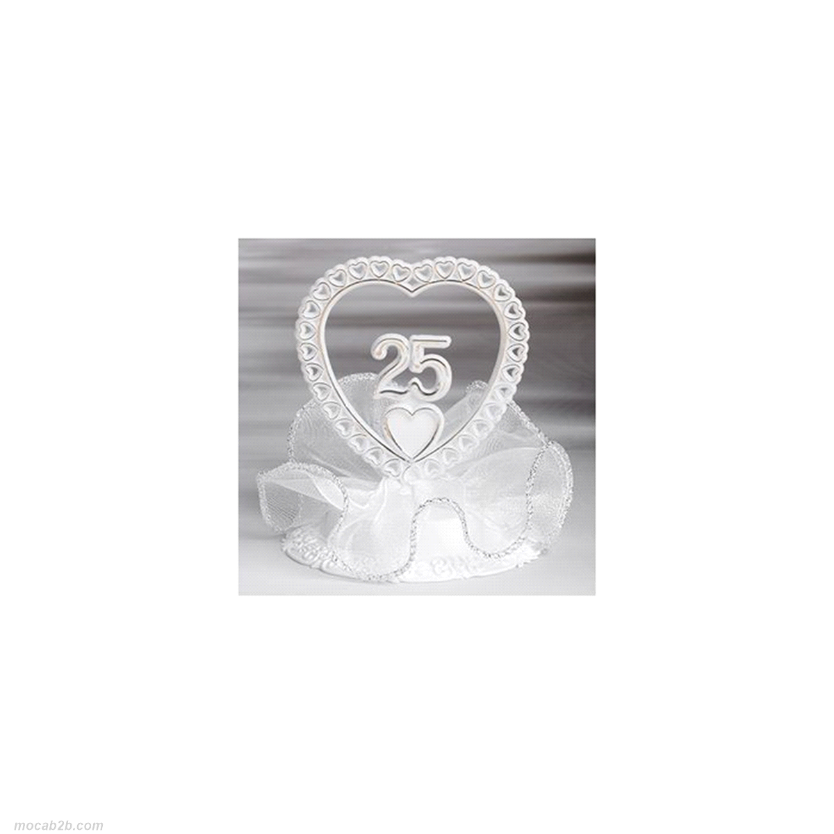Descrizione articolo in fatturazione: ANNIVERSARIO 25 BIANCO h.9 x10pz MOD ... 
