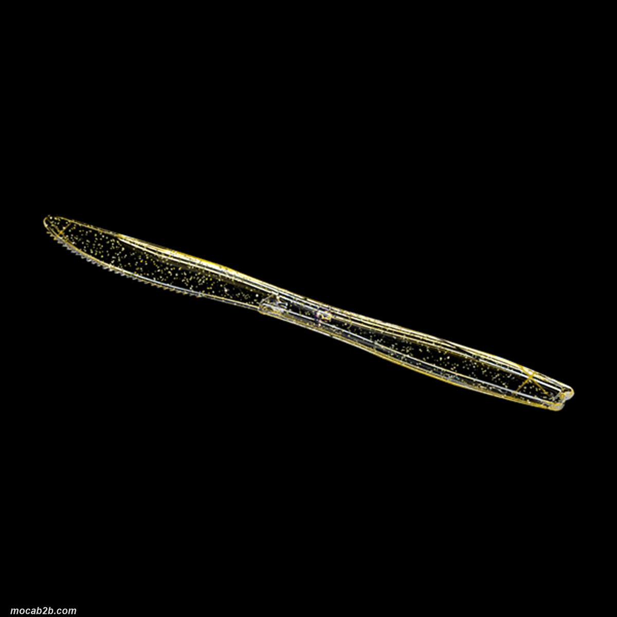 COLTELLI GLITTER ORO cm20x10pz  GIVI 