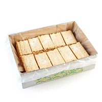 Bugie zuccherate cotte al forno con elevata friabilità. 