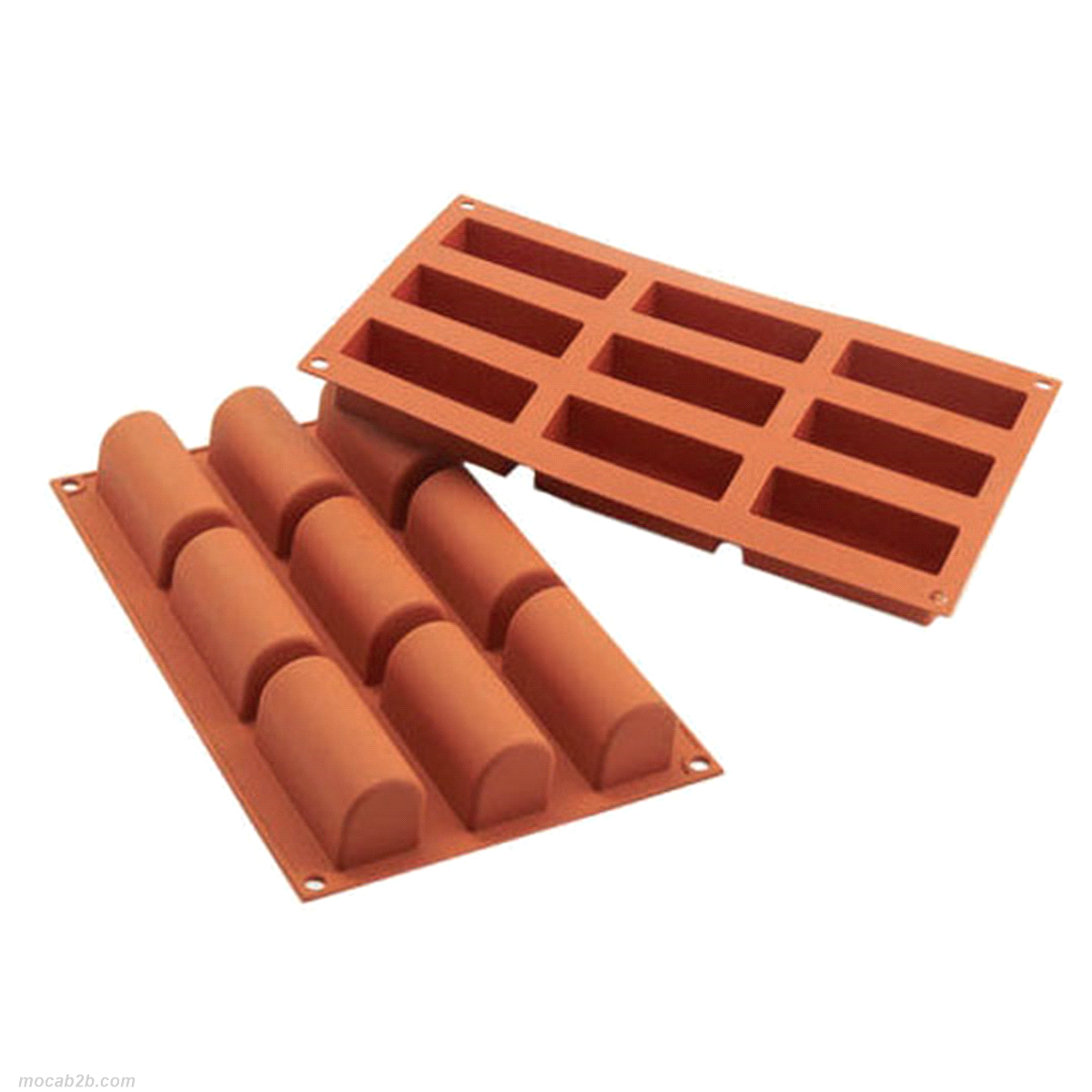 Stampo dimensioni: 84mm x 32mm x h35mm - Cavity: 9 /Vol. Cavity: 83ml. Utilizzabile in forno / microonde - Utilizzabile in congelatore / abbattitore - Lavabili in lavastoviglie 