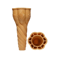 Dettagli tecnici (dimensioni espresse in mm.): h. 129 - diam. est. 56/63 int. 37
Pezzi per Confezione: 175
Confezioni per bancali 80x120: 56 
