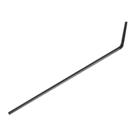 Cannucce pieghevoli nere 5x24 cm 