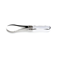Spatola gelato acciaio inox 18/10 e acrilico trasparente (PET). Dim: 26 cm. 
