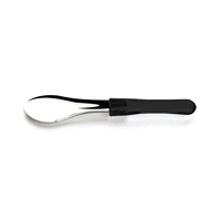 Spatola gelato acciaio inox 18/10 e acrilico trasparente NERA (PET). Dim: 26 cm. 