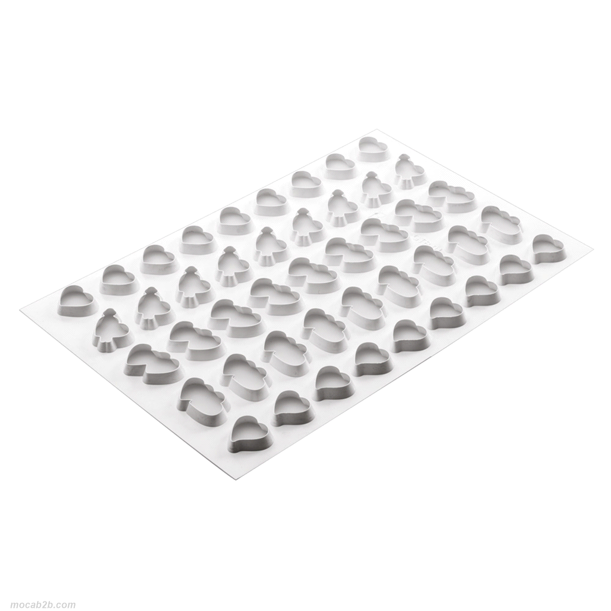 GRIGLIA TAGLIABISCOTTI CUORE 39x57 MARTELLATO
