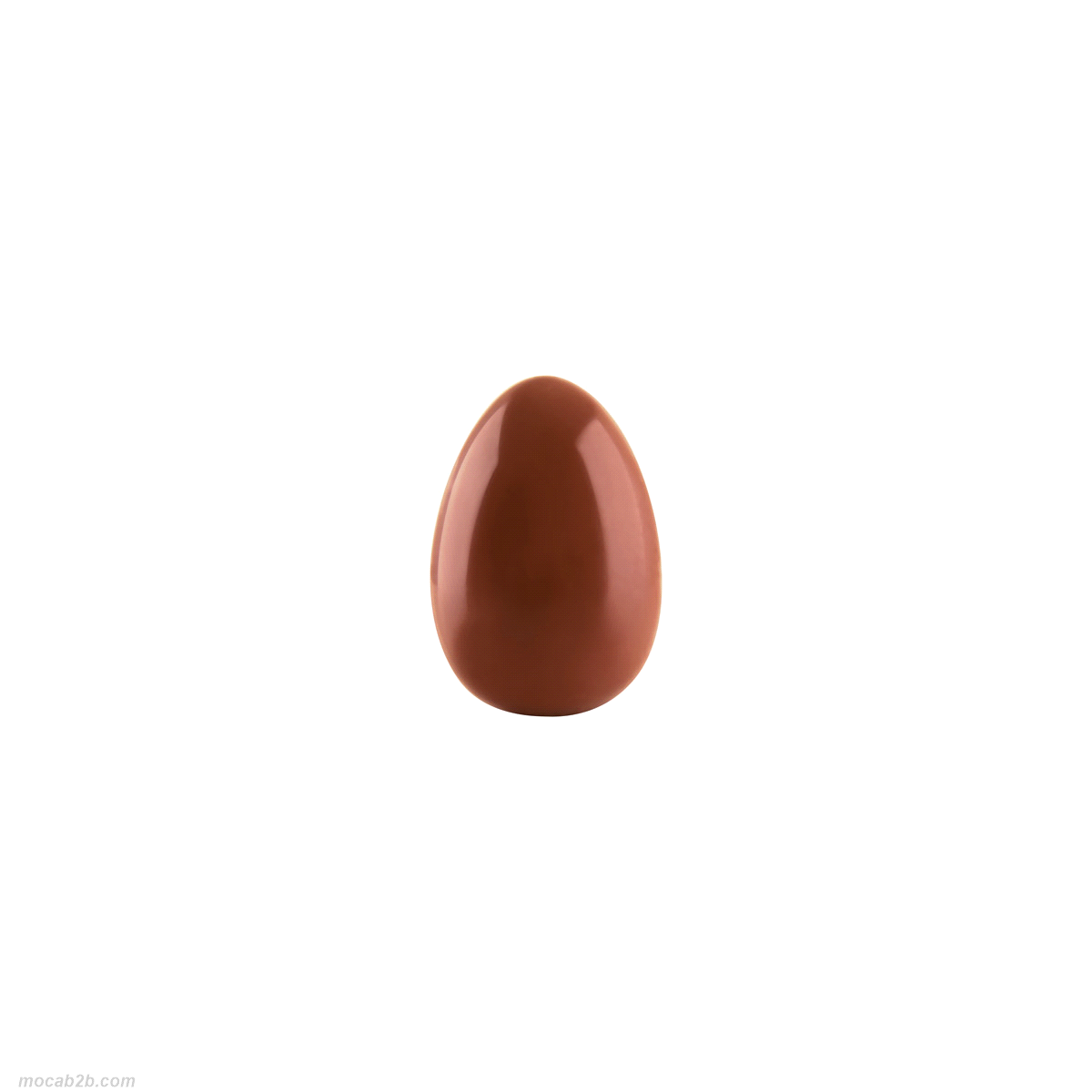 STAMPO CIOCCOLATO 1/2 GUSC TRASPARENTE UOVO 25x17 MARTELLATO