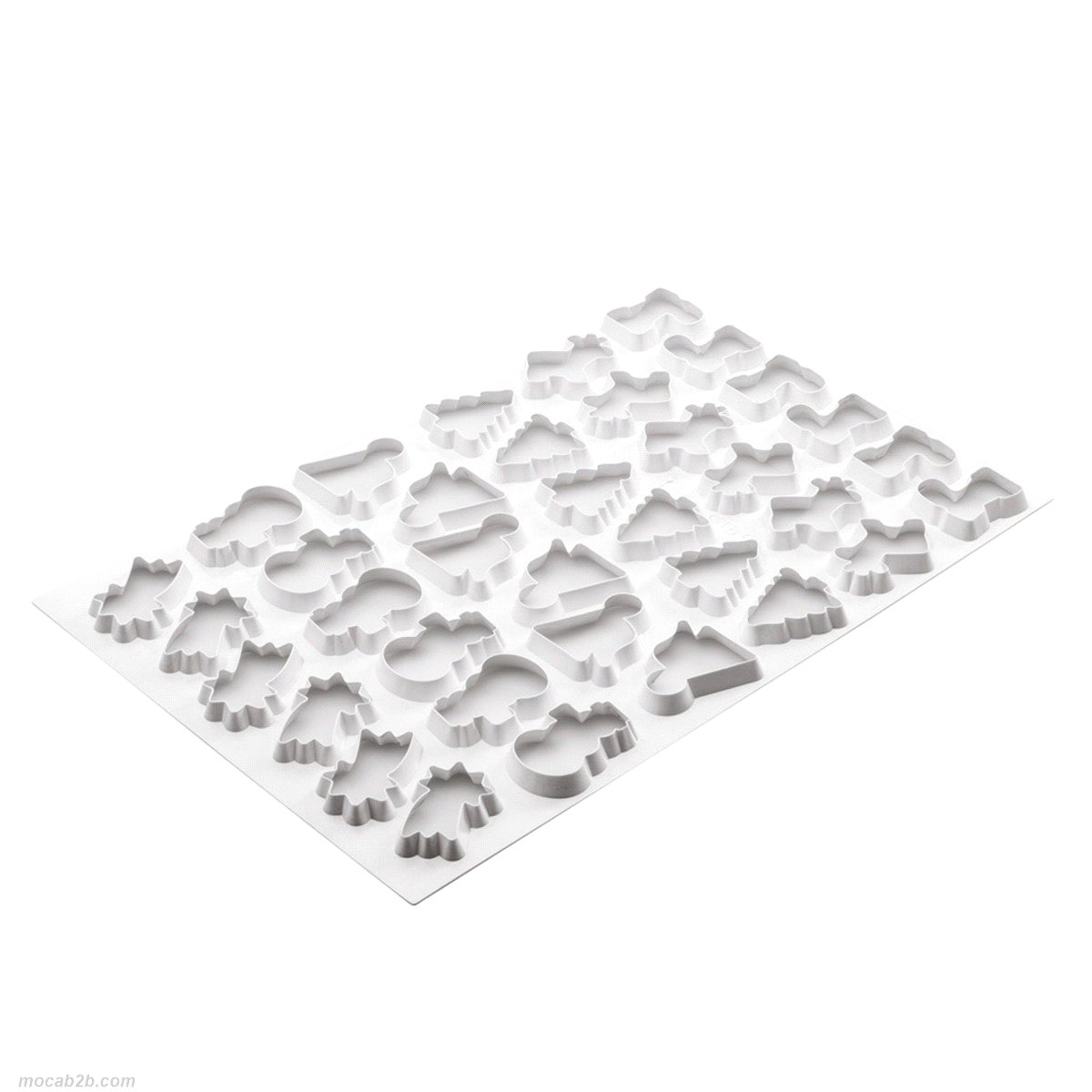 Griglia tagliapasta in plastica per la produzione di soggetti tematici di pasta frolla, sfoglia e altri impasti. Ideale per la preparazione di biscotti dolci e salati.
Dimensioni del piatto: 60x40 cm. 