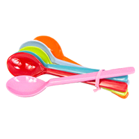 SHORT SPOONS COLOURS ASS.x6pz   RICE 