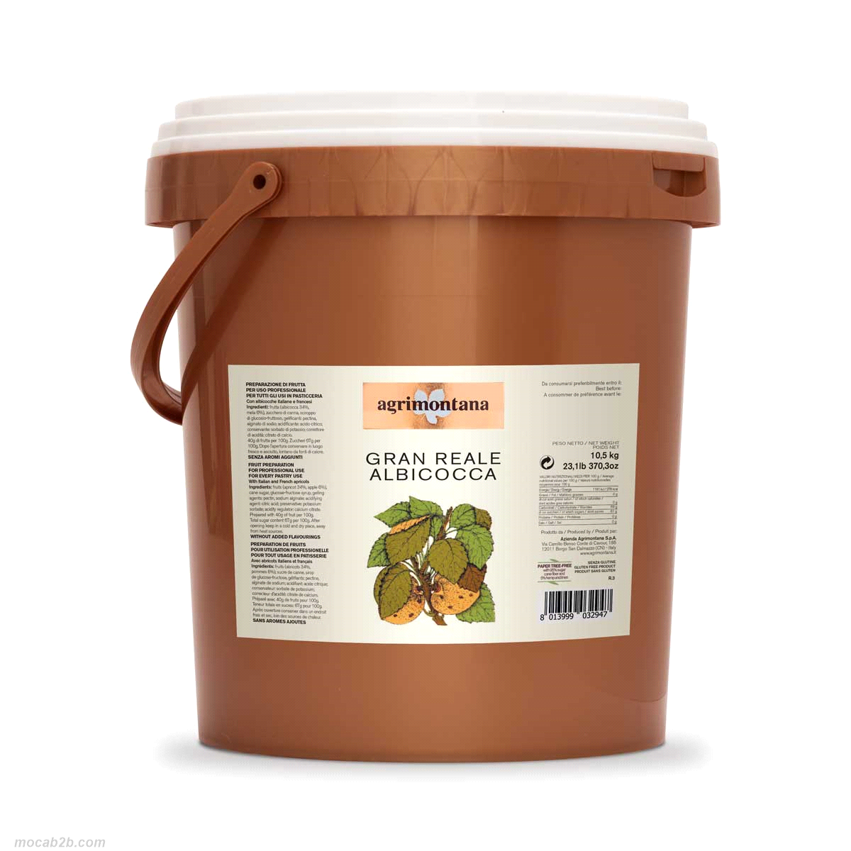 PASSATA GRAN REALE ALBICOCCA CREMOSA x10,5Kg AGRIMONTANA