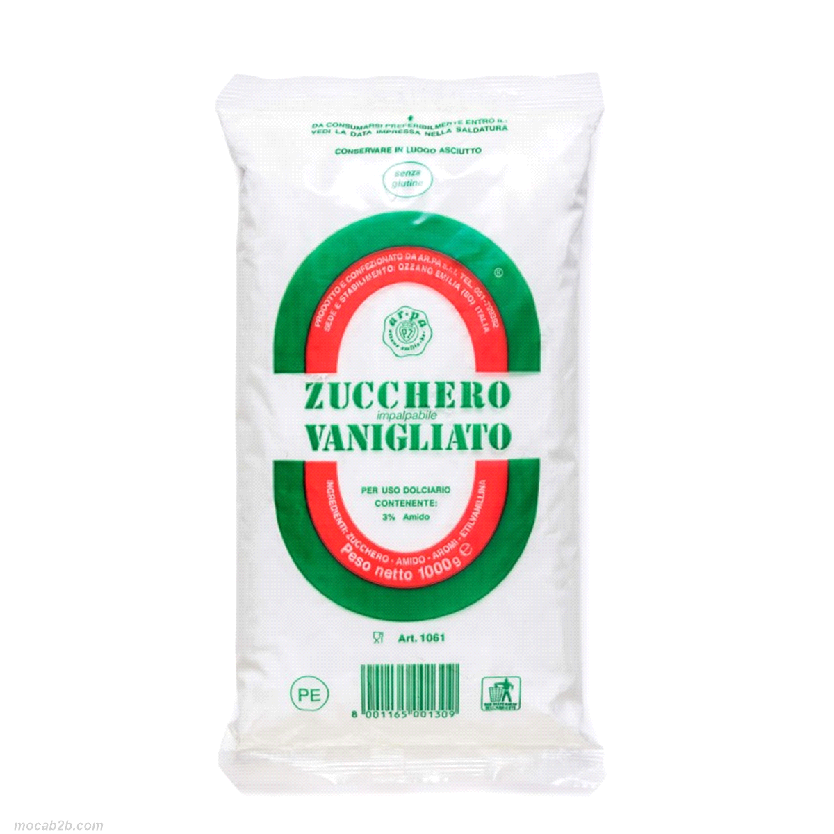 VANIGLIATO ZUCCHERO x1Kg ARPA