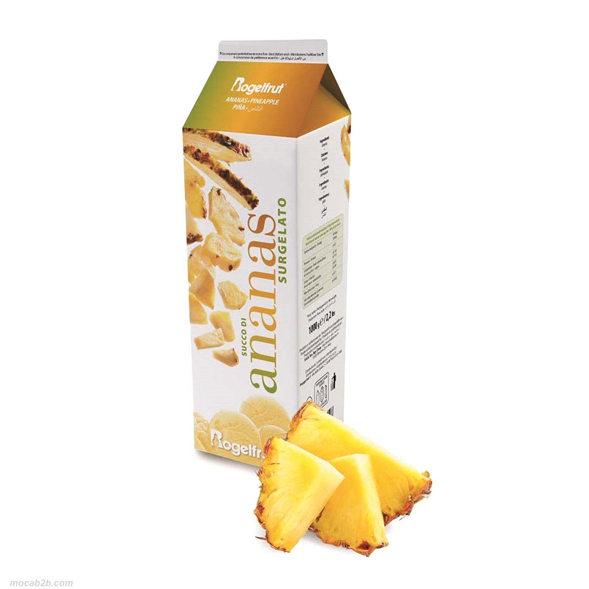 PUREA SENZA ZUCCHERO ANANAS x1Kg (6) ROGELFRUT