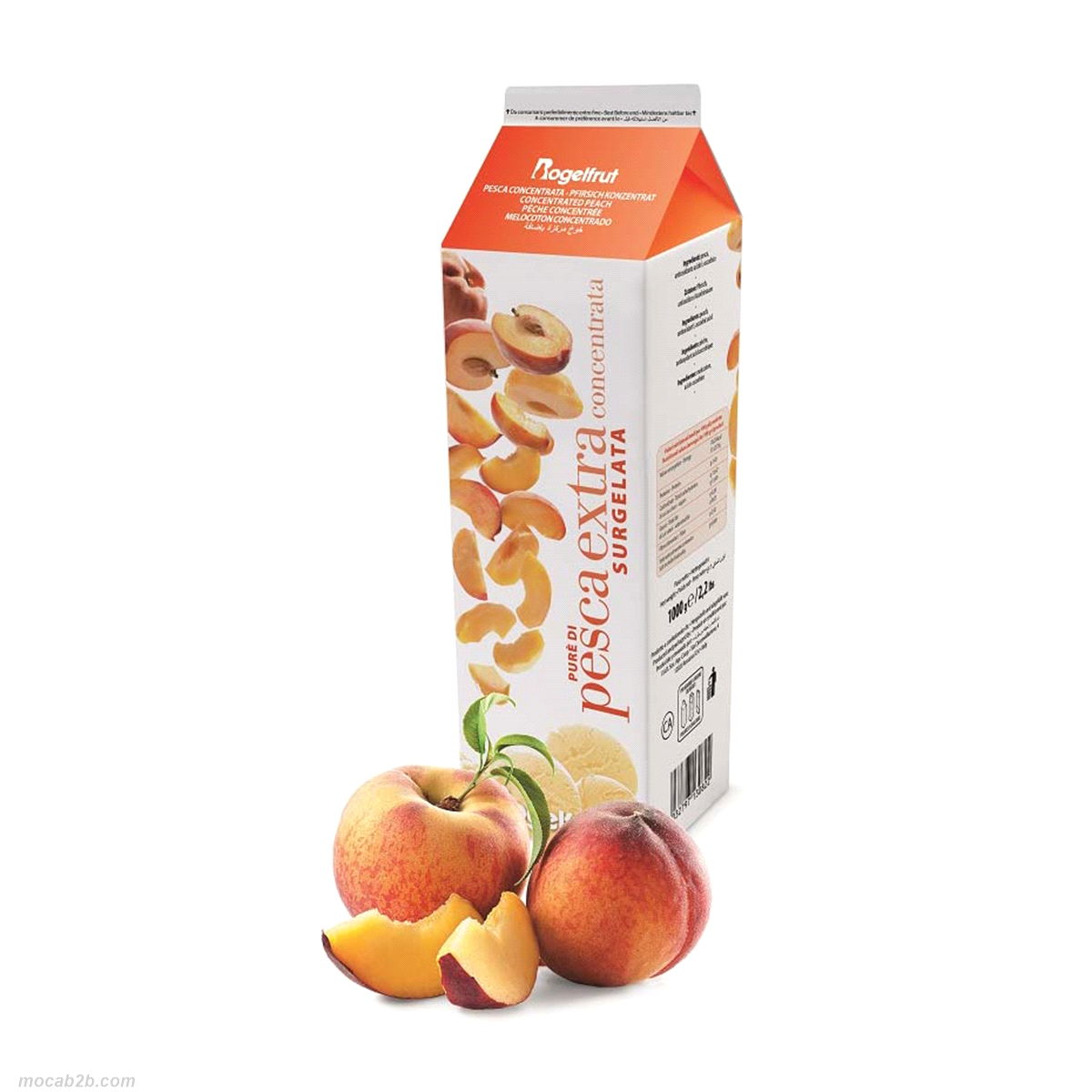 PUREA SENZA ZUCCHERO PESCA x1Kg (6) ROGELFRUT
