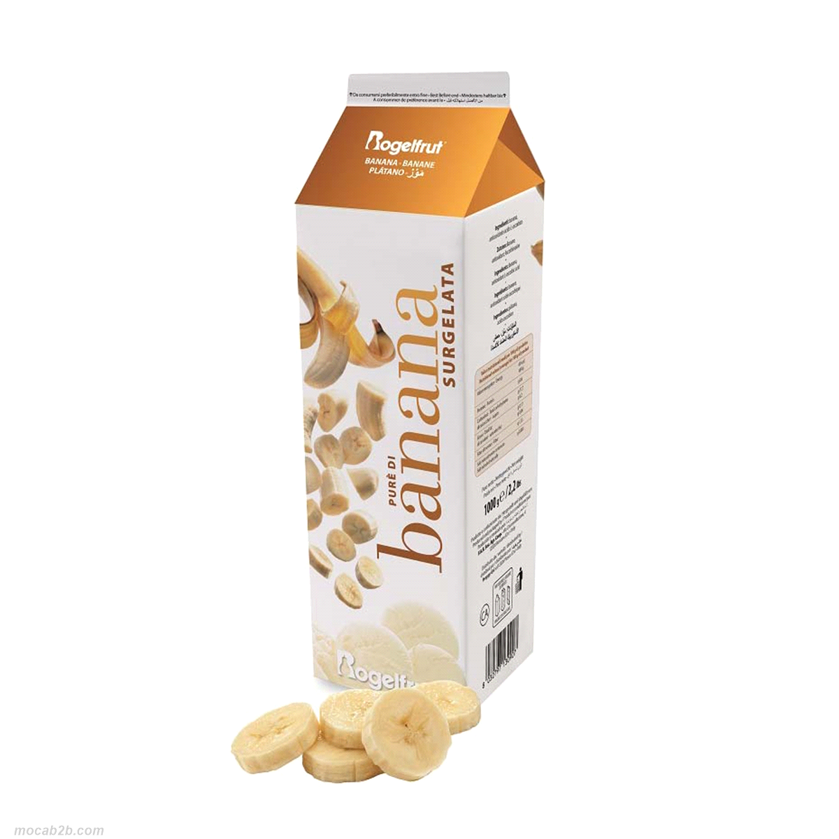 PUREA SENZA ZUCCHERO BANANA x1Kg (6) ROGELFRUT