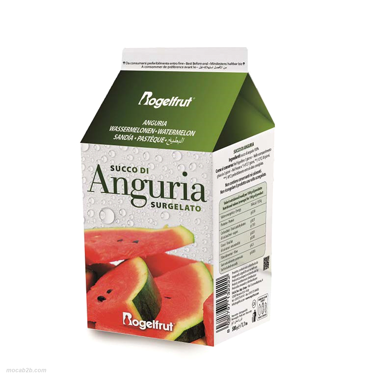 PUREA SENZA ZUCCHERO ANGURIA x0,5Kg (12)  ROGELFRUT