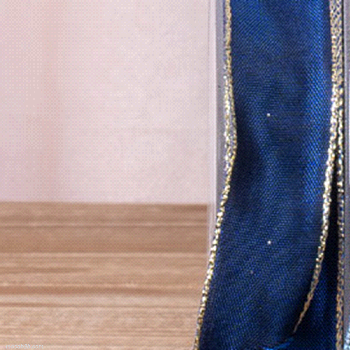NASTRO DRAHTKANTEN LUREX BLU 25mmx25mt