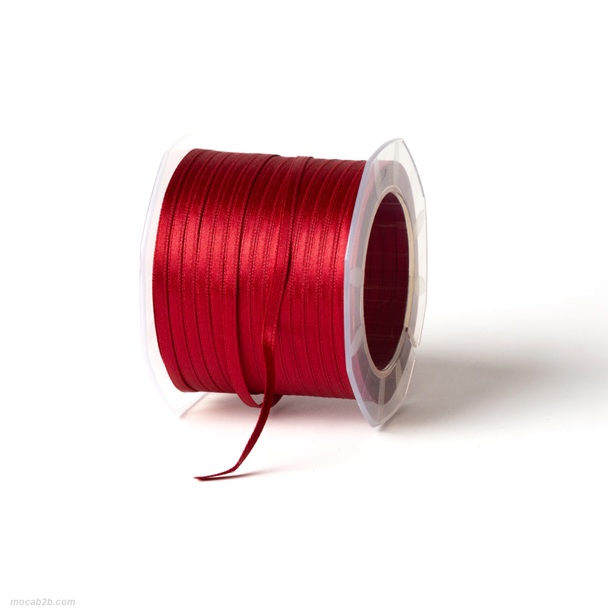 NASTRO DOPPIO RASO ROSSO CILIEGIA mm3x100mt