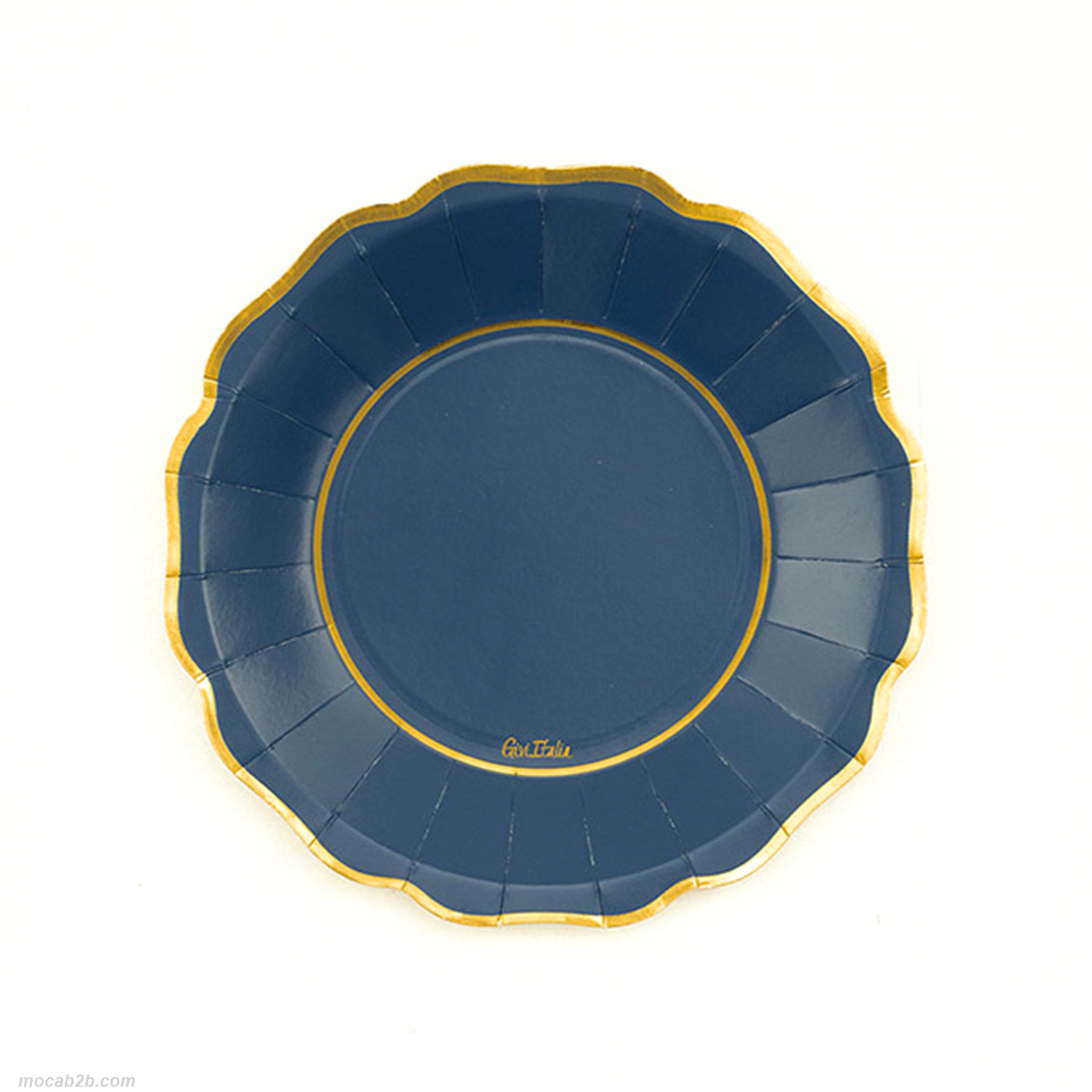 PIATTI LIBERTY BLU/ORO @21x8pz