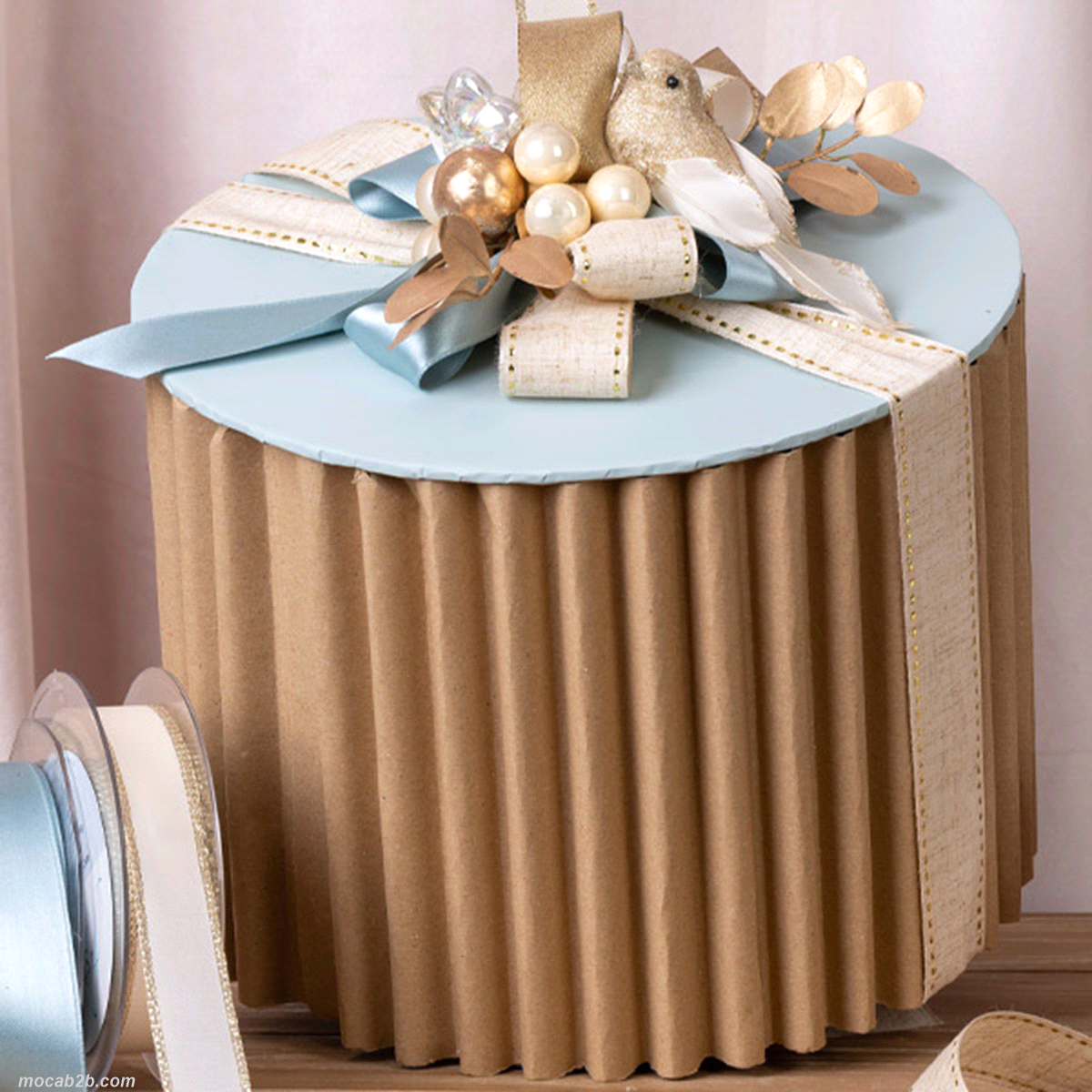 SCATOLA KIT IMBALLO PANETTONE AVANA 24x76 xh40