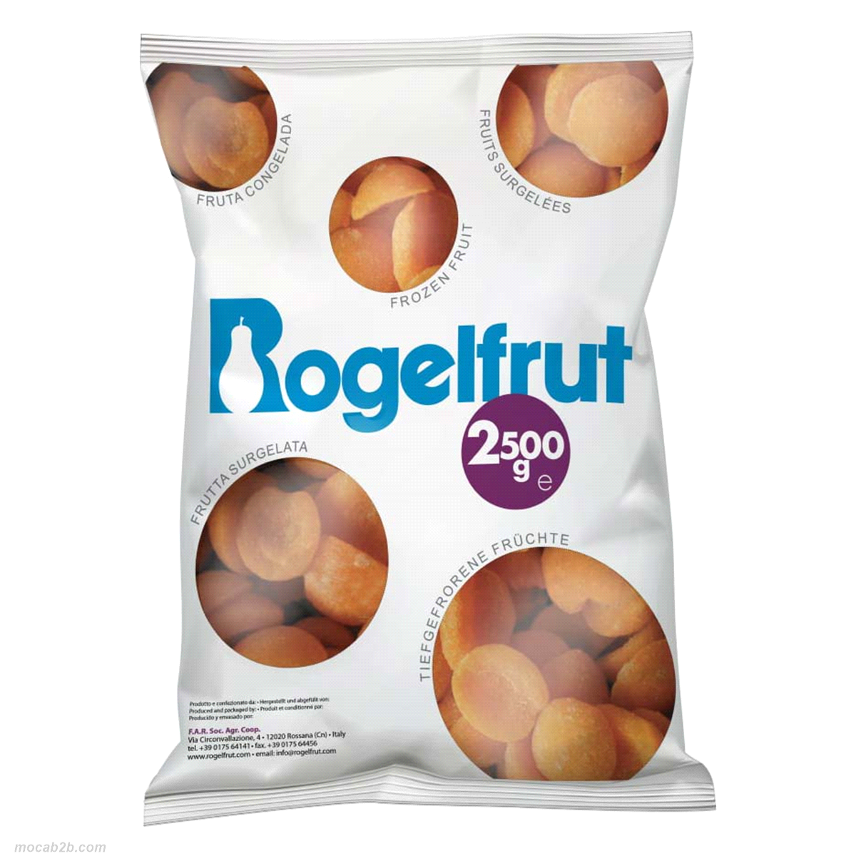 ALBICOCCHE A METÀ SURGELATE 2x2,5Kg ROGELFRUT