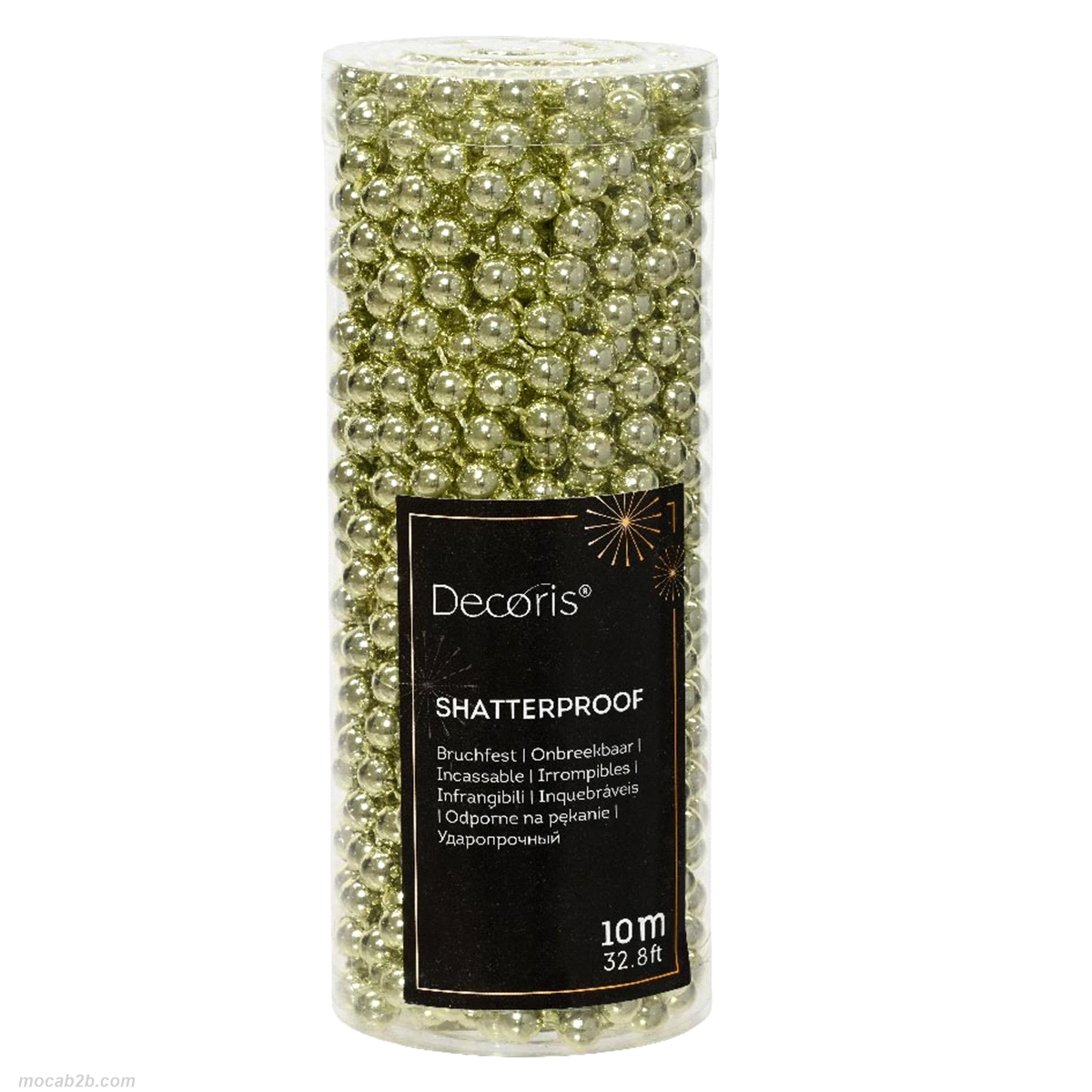 GHIRLANDA DI PERLINE PISTACCHIO 1000cm