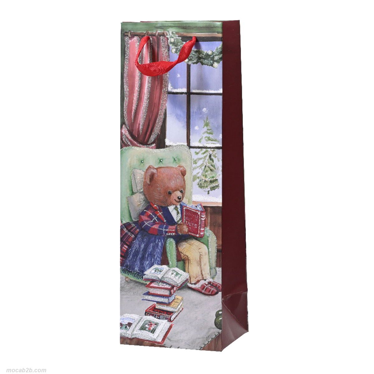 GIFTBAG NATALE SCINTILLANTE 10x12 h36