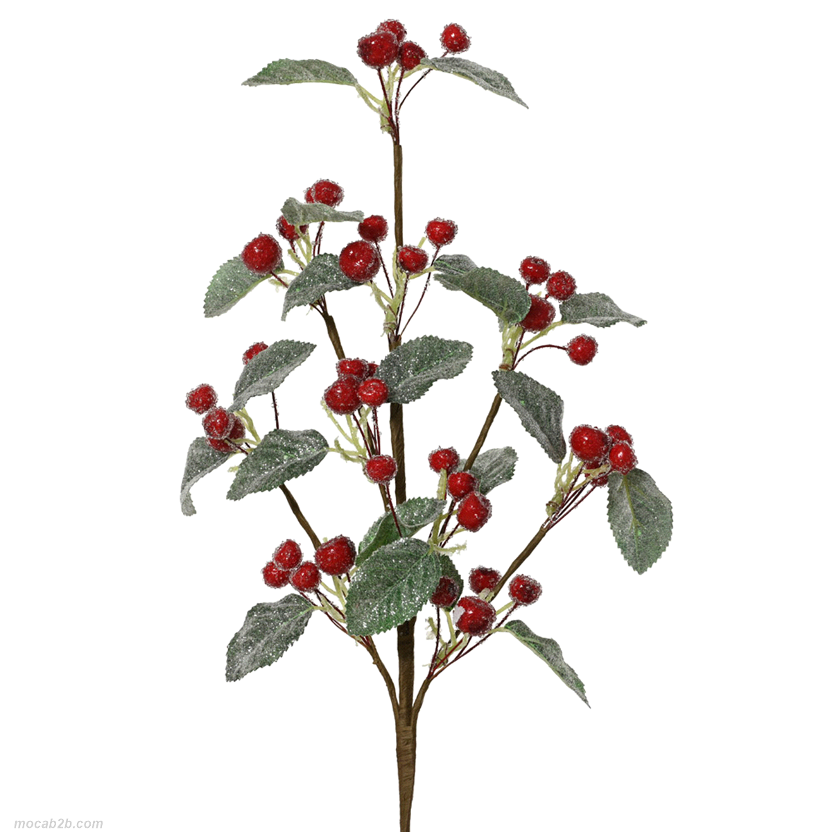 RAMO FOGLIE ROSSO/VERDE h.65cm