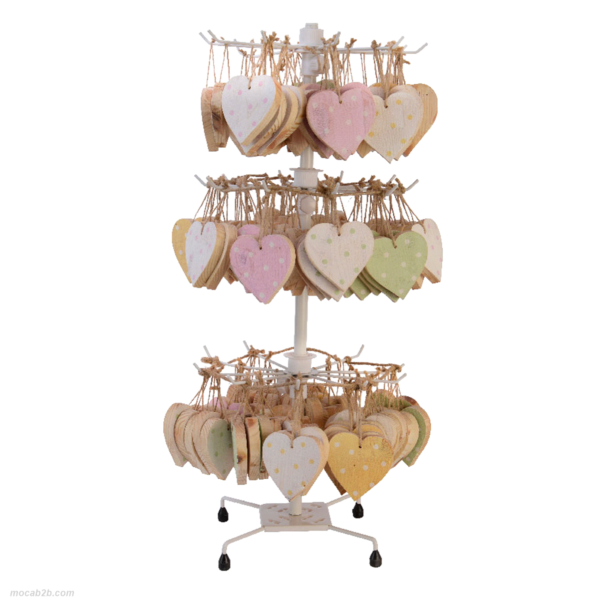 CUORI ASSORTITI IN LEGNO DA APPENDERE h.8