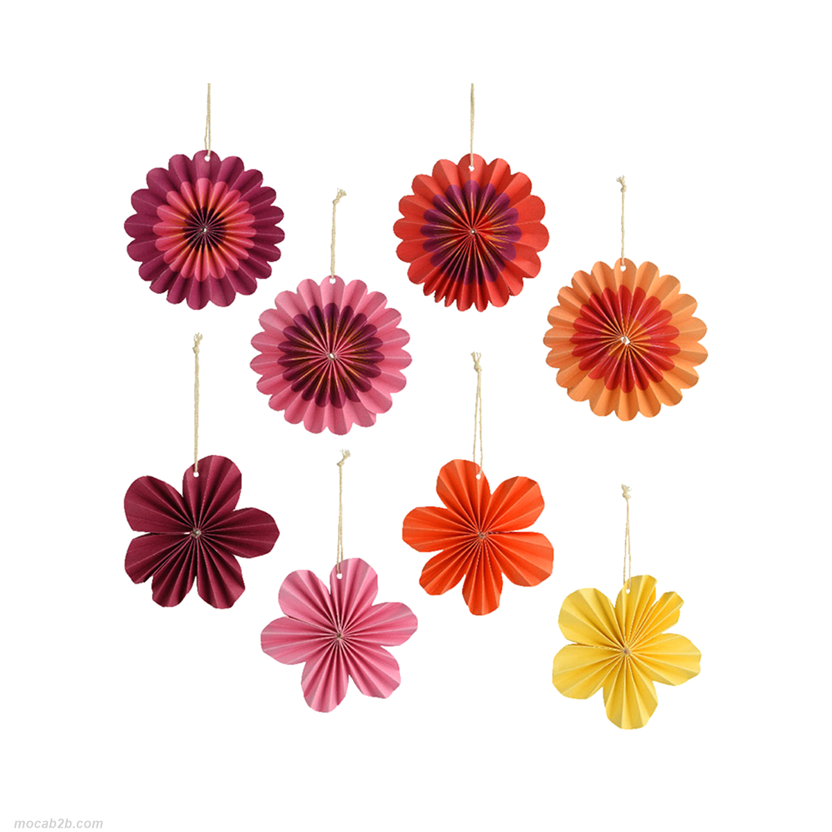 FIORE DI CARTA ASSORTITO DA APPENDERE @10,50cm