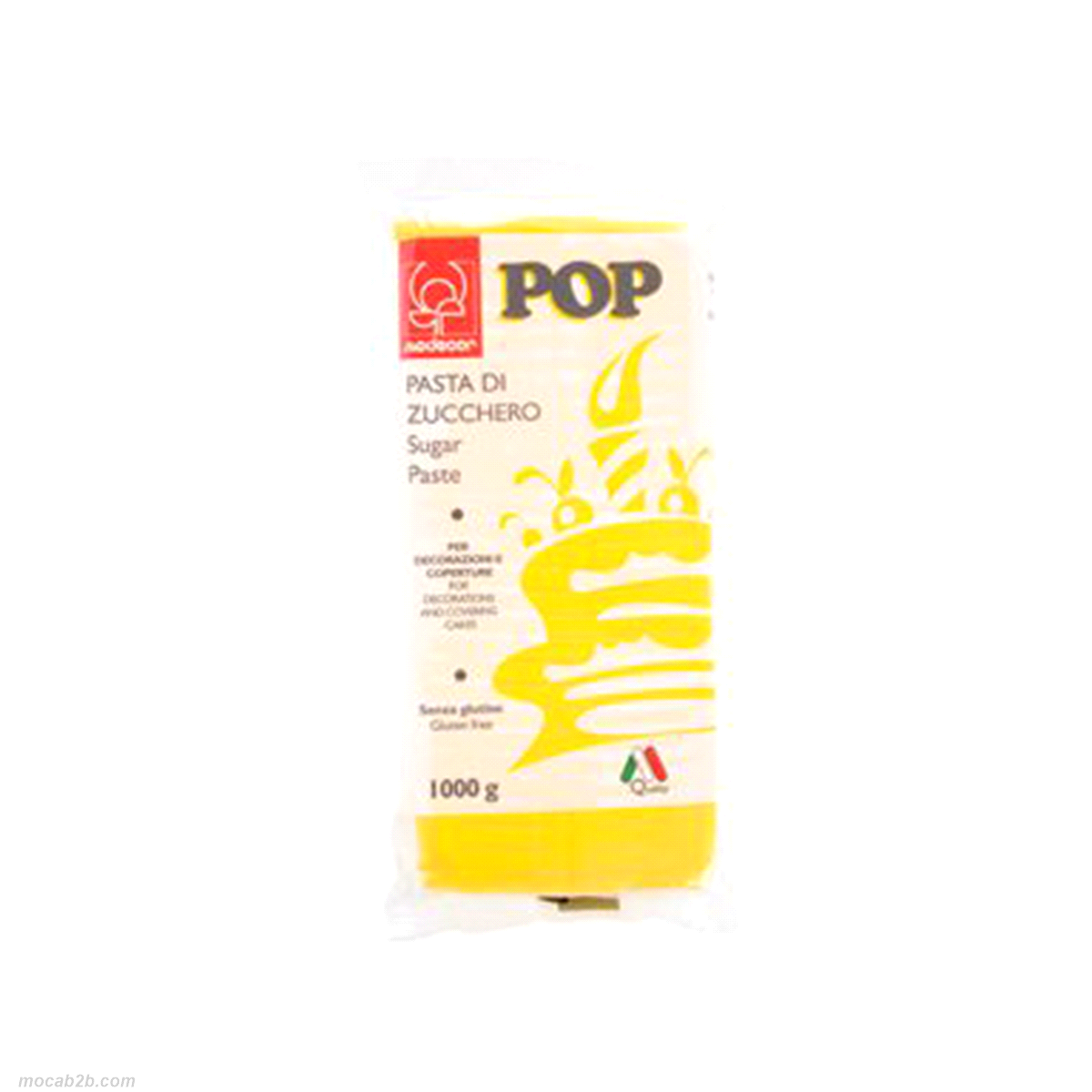 PASTA DI ZUCCHERO POP GIALLO S x1kg MODECOR