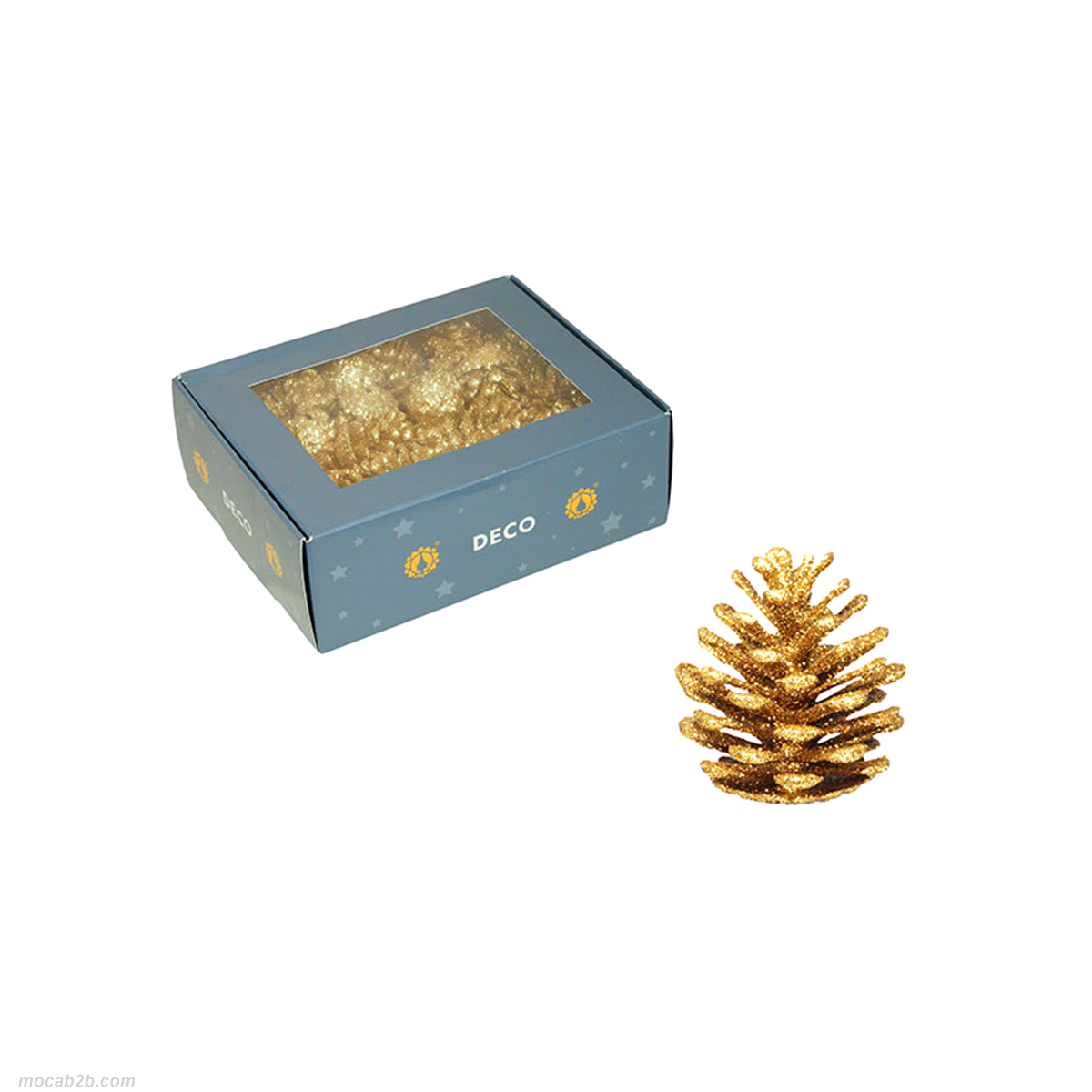 MINI PIGNE ORO SCINTILLANTI x45pz