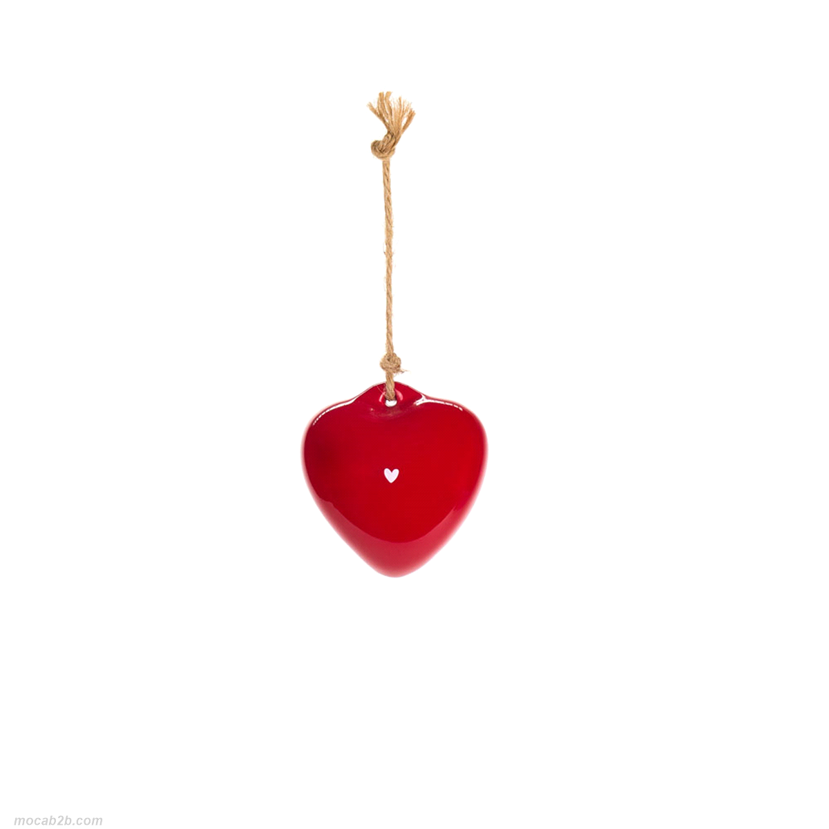 CUORE ROSSO DA APPENDERE 6x5cm