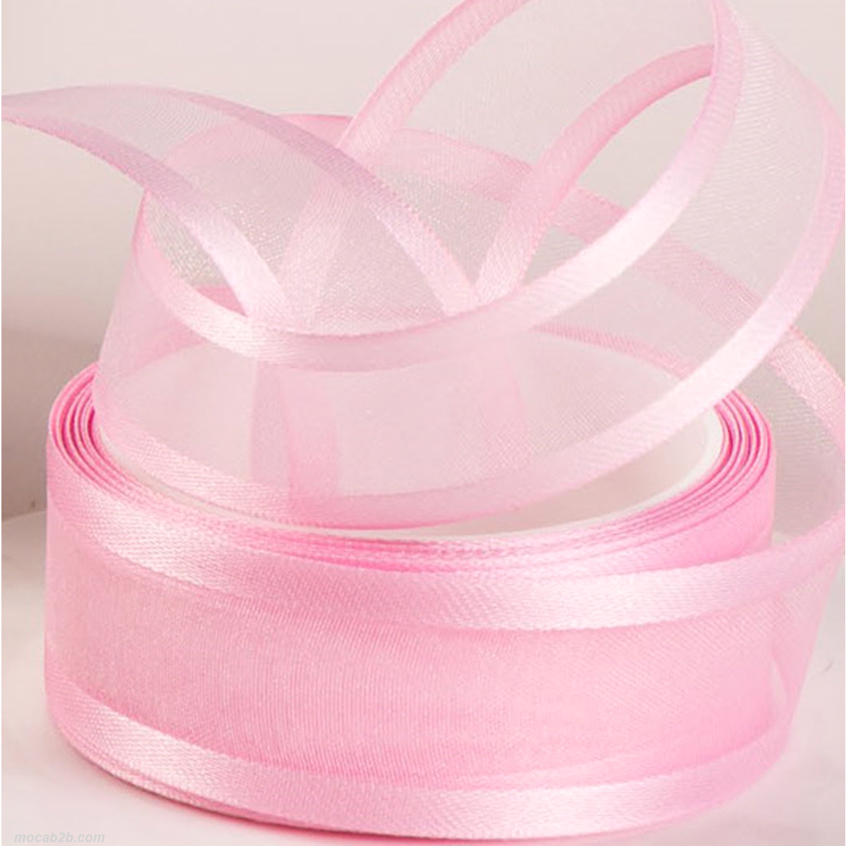 ORGANZA ROSA BABY mm25x25mt