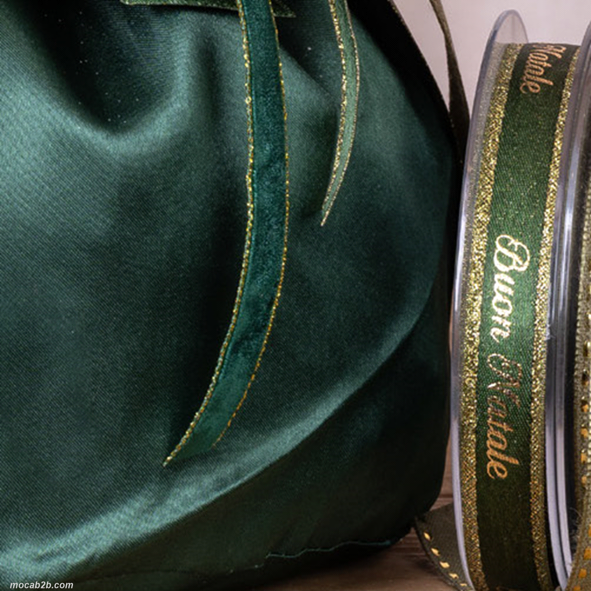 NASTRO FASHION B. NATALE FORESTA ORO 15mmx20mt