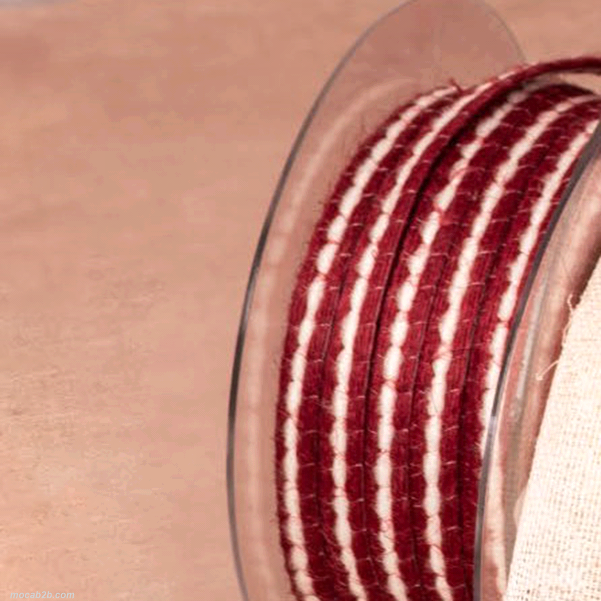 MAYA LAME BORDEAUX/BIANCO 8mmx20mt