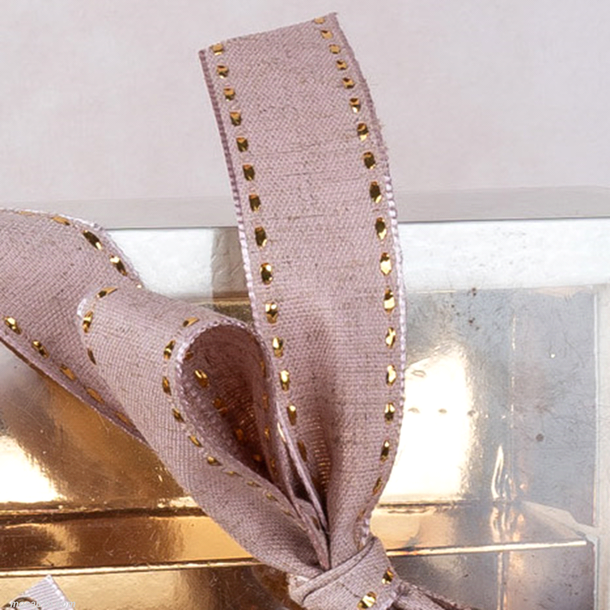 NASTRO COUTURE LINO LAME CIPRIA ORO 25 mmx20mt