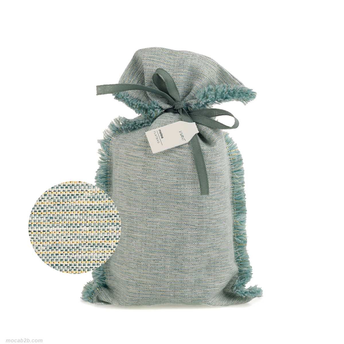 MELEA BORSA PIATTA VERDEACQUA23x14cm