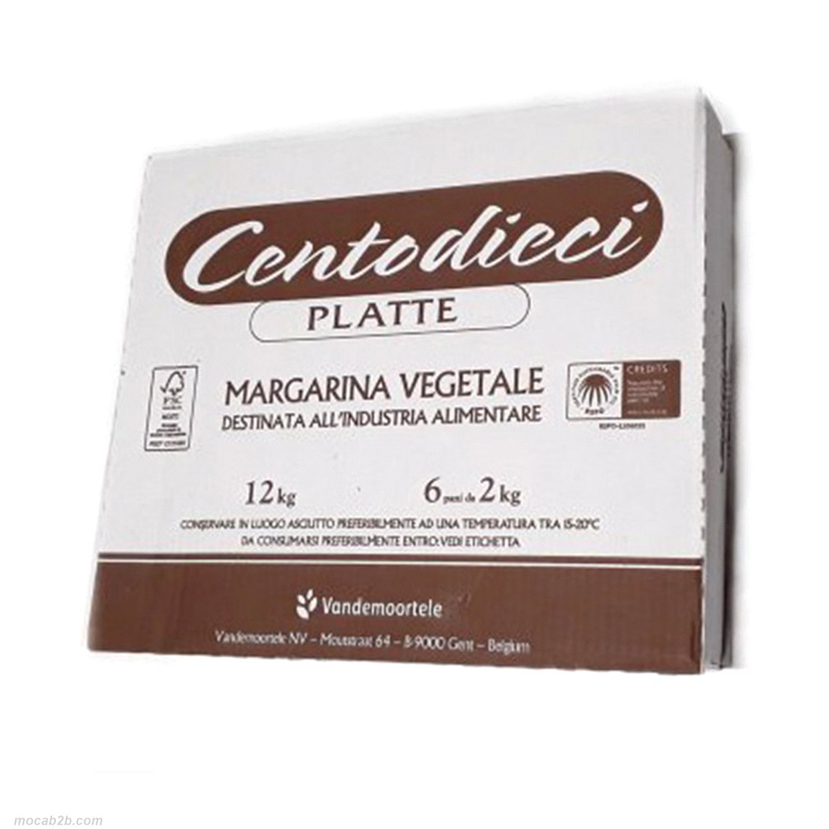 MARGARINA 110 PLATTE CROISSANT x12Kg VANDEMOORTELE
