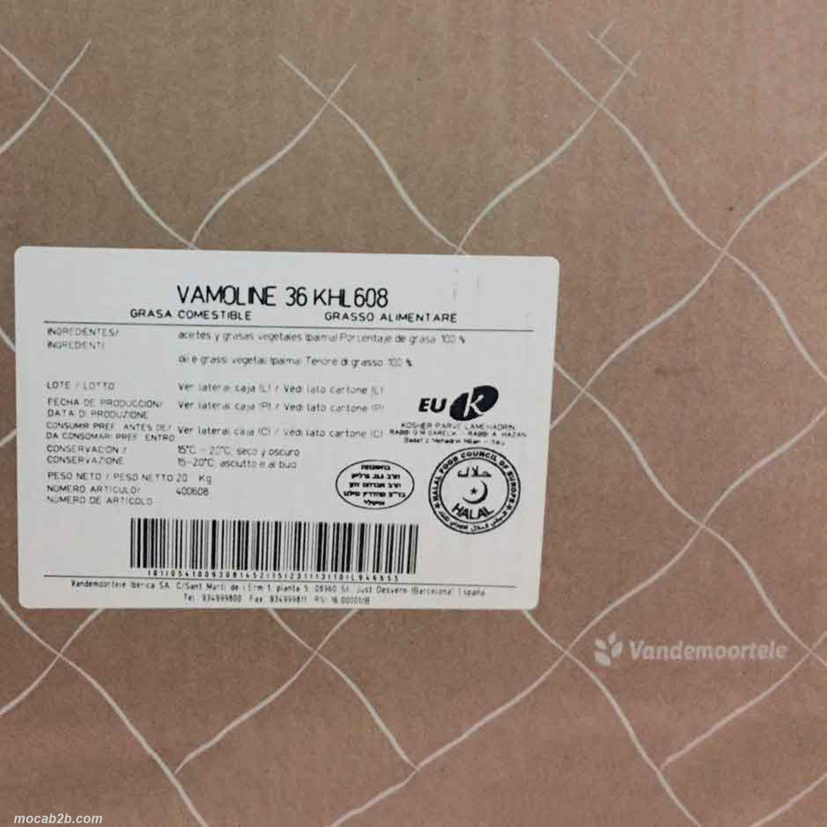 PALMOLIO HOBUM VAMOLINE x20Kg  VAMIX