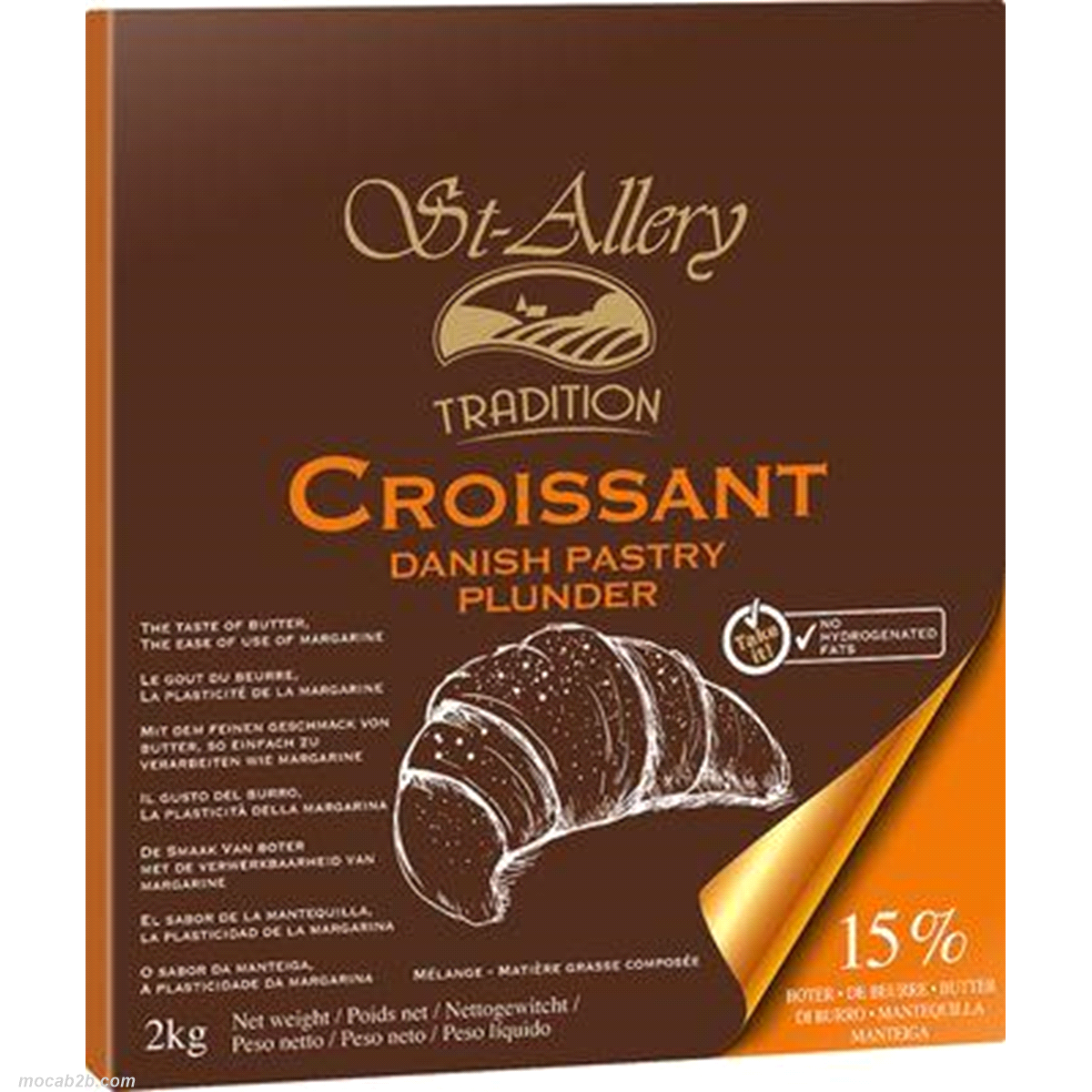 MELANGE NH 15% PLATTE CROISSANT E SFOGLIA 12Kg VANDEMOORTELE