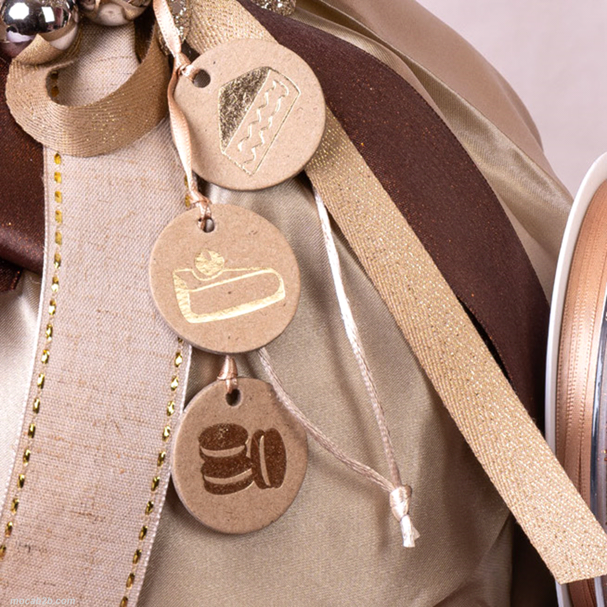 PICK TREATS TAGS NATURE ORO x96pz