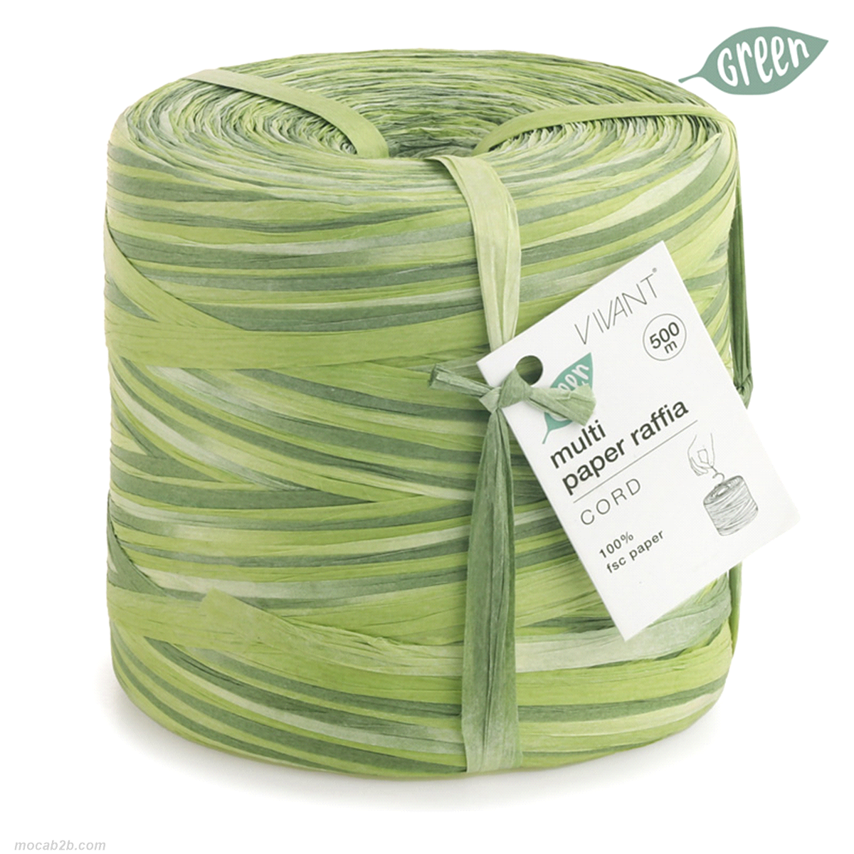 MULTI PAPER RAFIA CORD VERDINO/VERDE x500mt